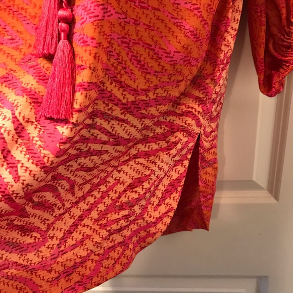 Tiger Stripe Tunic Top Oversize Fit Size 4 - Picture 5 of 6